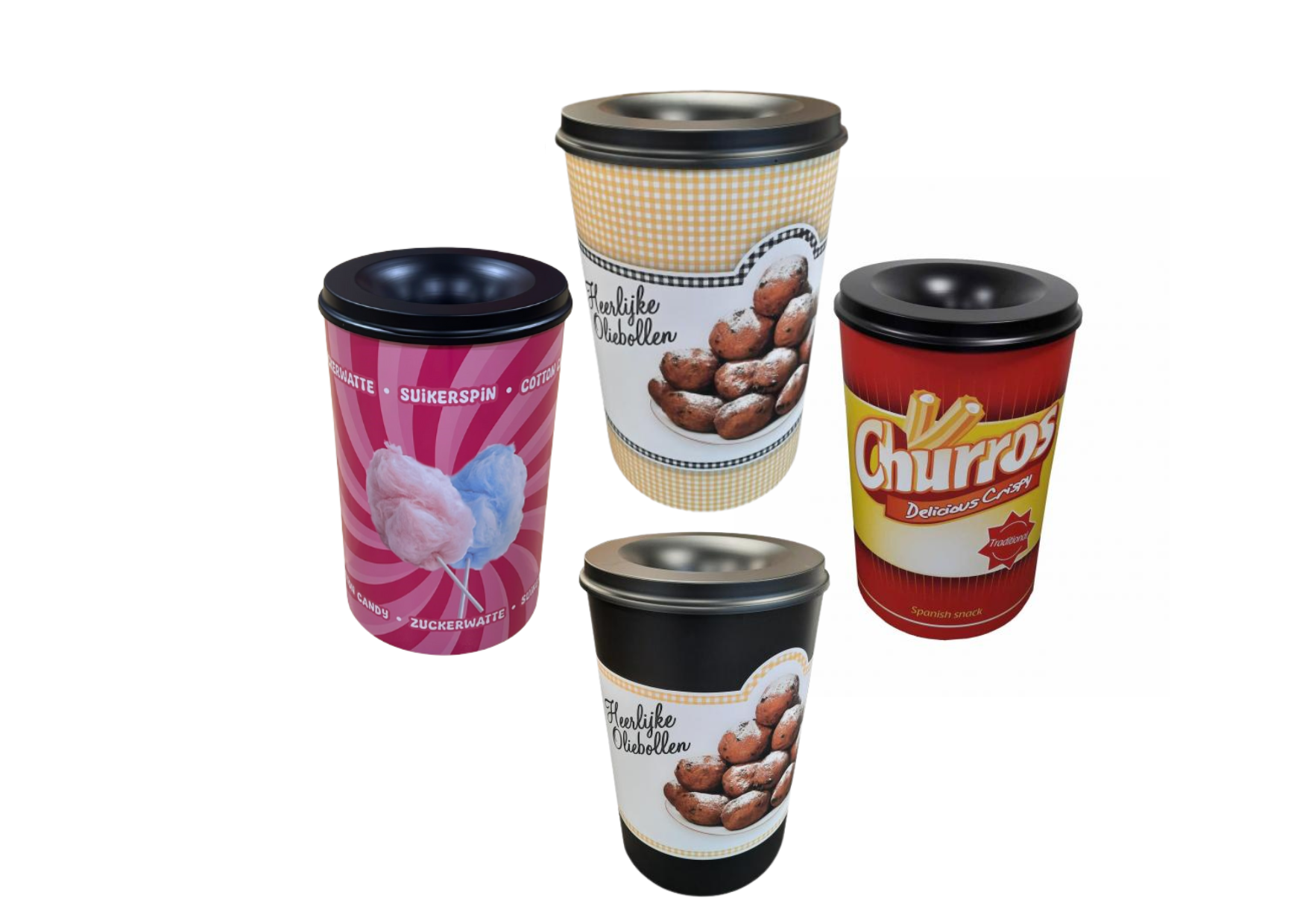 Metall-Abfalleimer - Sortiment