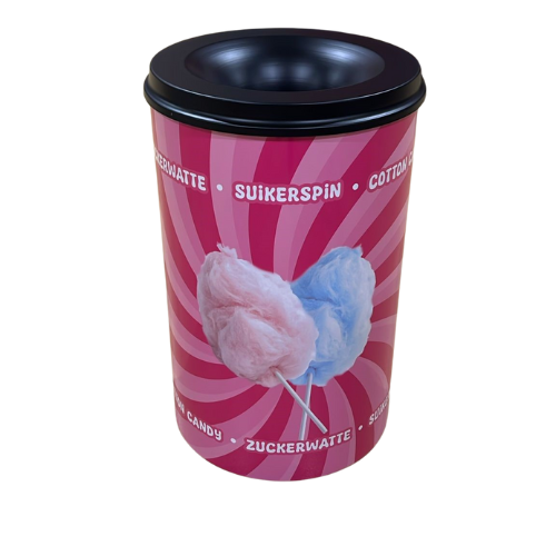 Metall-Abfalleimer Zuckerwatte