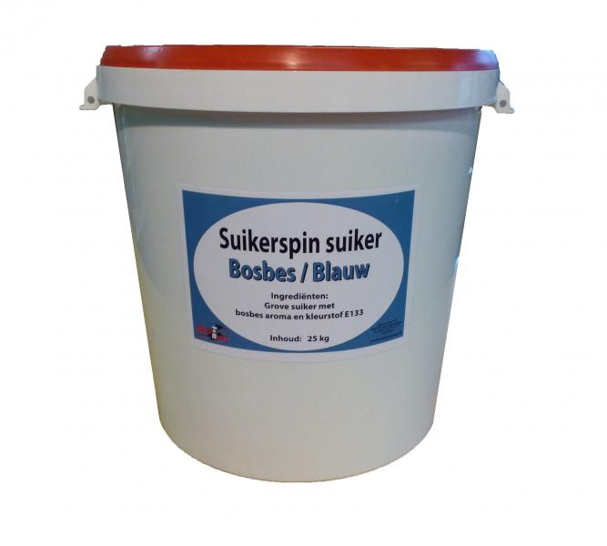 Zuckerwatte Zucker Blaubeere blau 25 kg