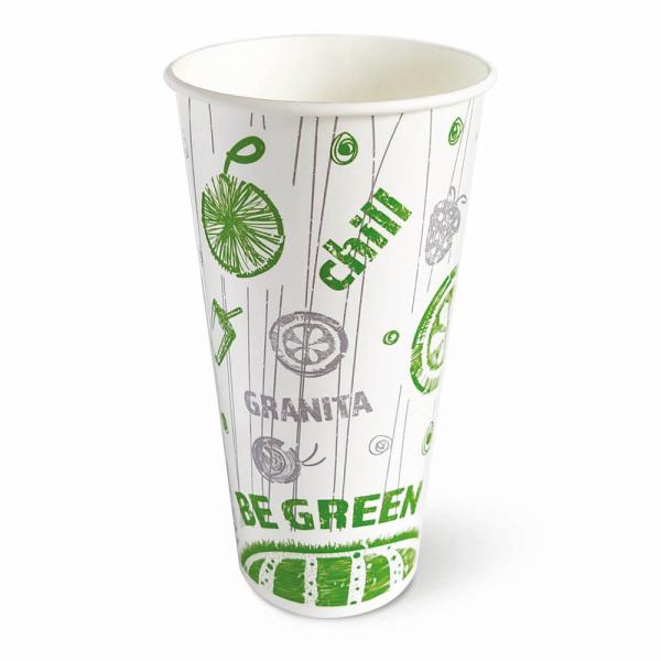Be Green Paper Cup/500ml/ karton 1000 st.