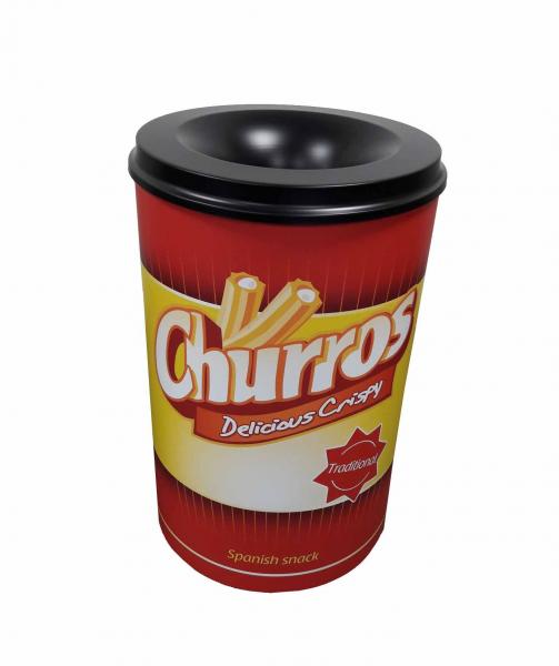 Mülleimer Churros schwarz