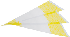 Spitztüte Transparant / Gelbe bies / 18 x 37 cm / 1000  Stück